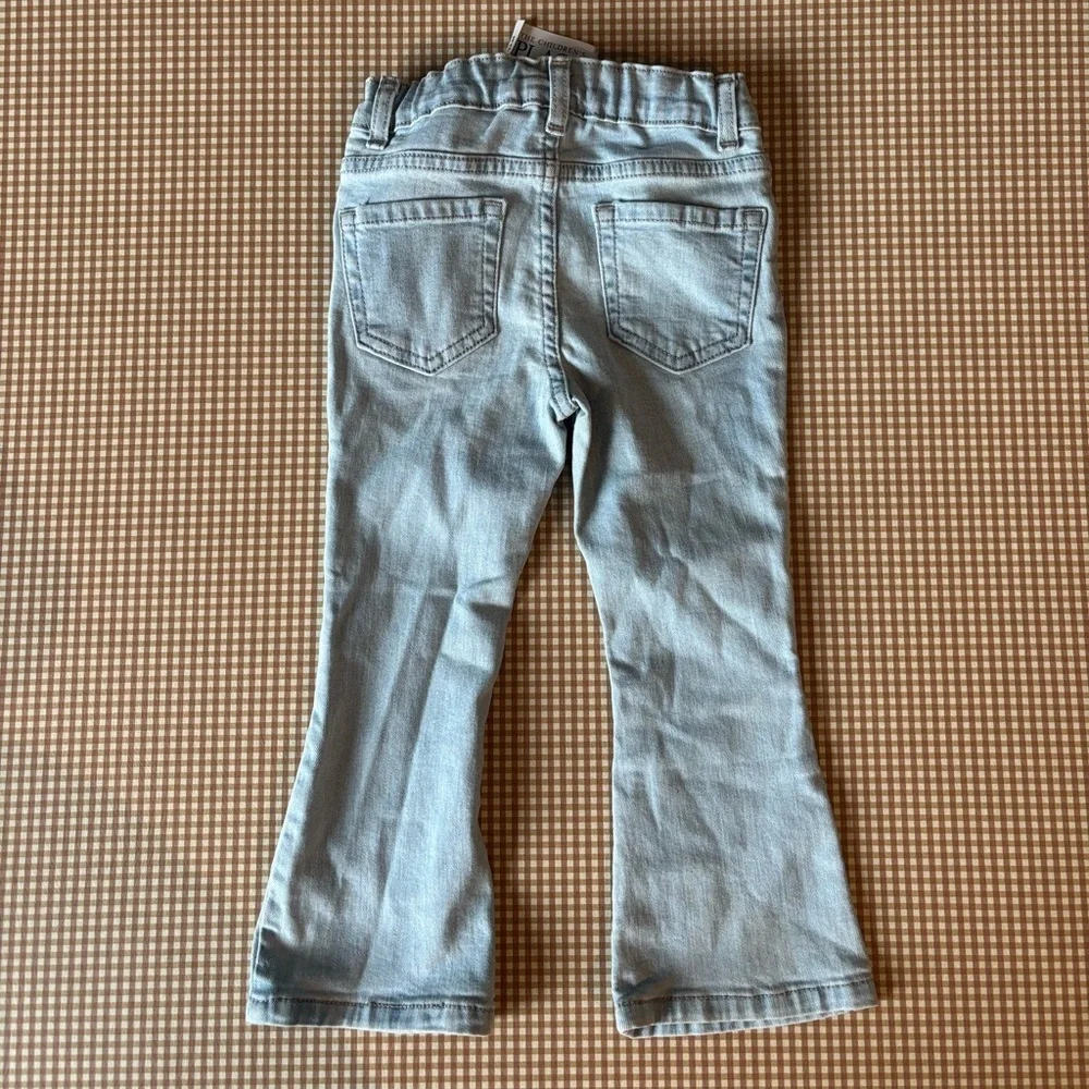 The Children’s Place toddler girl Flare‎ jeans.Light wash denim.Size 3T.Boho.NWT